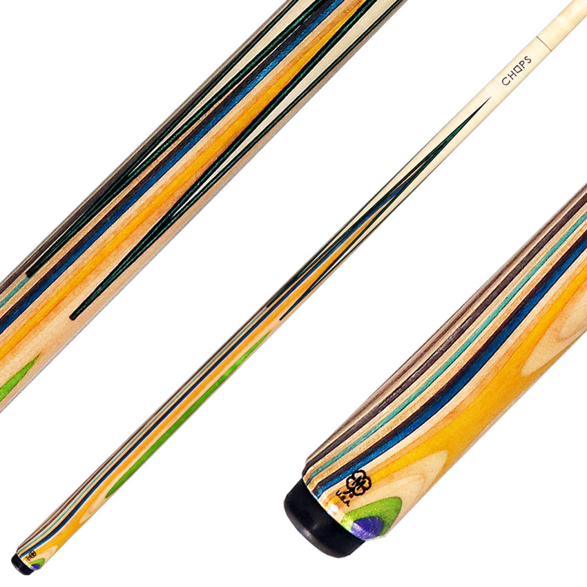 McDermott Chops Sneaky Pete Skateboard Pool Cue - Vertical Design