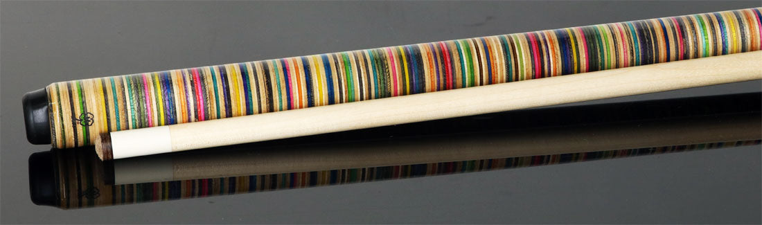 McDermott Chops Sneaky Pete Skateboard Pool Cue - Horizontal Design