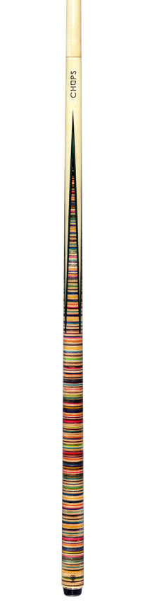 McDermott Chops Sneaky Pete Skateboard Pool Cue - Horizontal Design