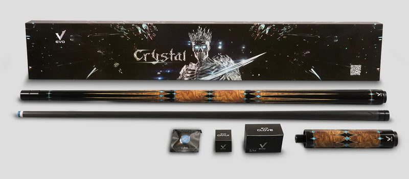 EVO Crystal Ember Vein No Wrap Pool Cue Maxbing Edition