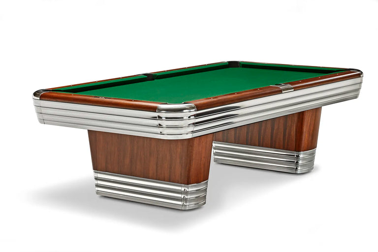 Brunswick Centennial Rosewood Chrome Pool Table