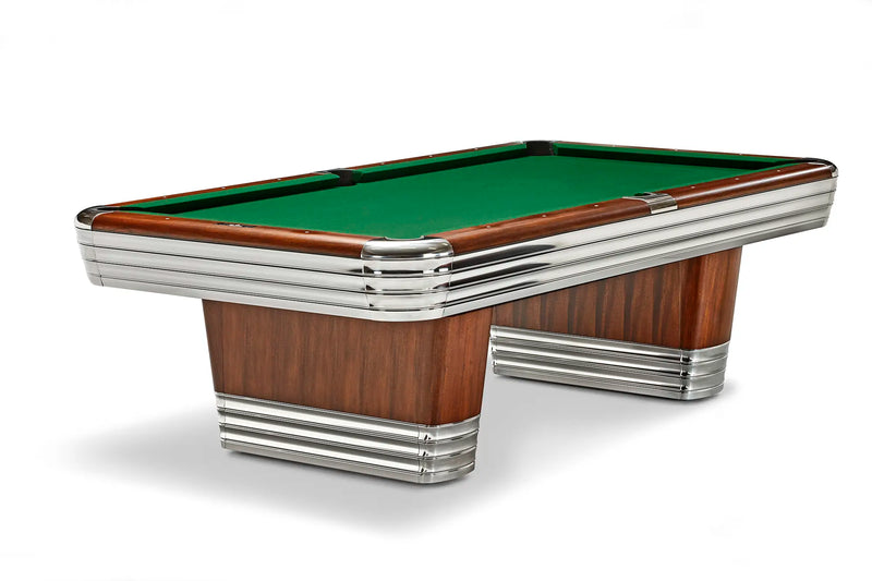 Brunswick Centennial Rosewood Chrome Pool Table