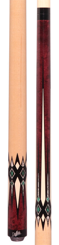 Dufferin DOE104 No Wrap Pool Cue - Purple and Malachite Magic