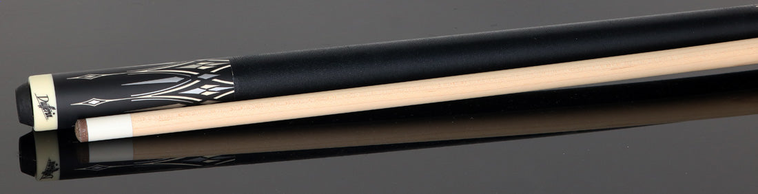 Dufferin DOE105 Pool Cue - Onyx Silver with Linen Wrap