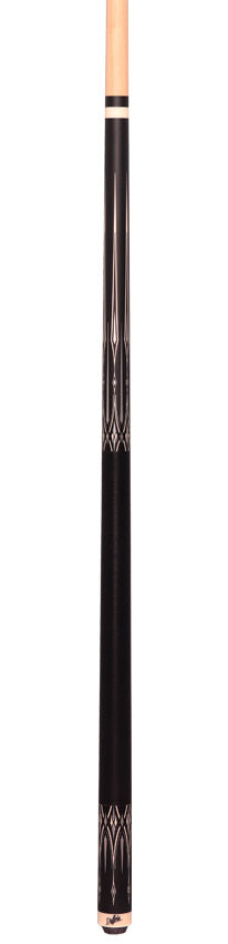 Dufferin DOE105 Pool Cue - Onyx Silver with Linen Wrap
