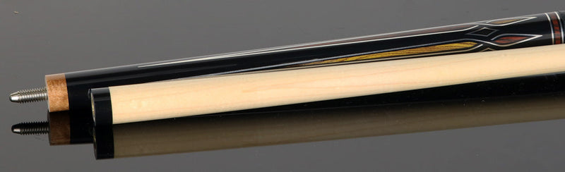 Dufferin DOE106 Pool Cue - Exotic Obsidian with Linen Wrap