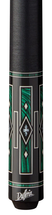 Dufferin D406  Pool Cue with Linen Wrap - Emerald Night