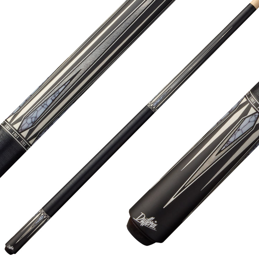 Dufferin D408 Pool Cue with Linen Wrap - Classic Noir