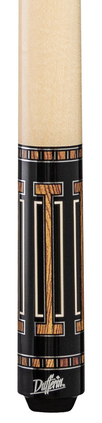 Dufferin D-545 Pool Cue - Grey Birdseye & Bocote Overlay