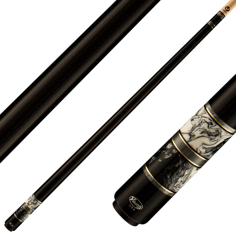 Viking DF0102 Defender Series Play Cue -Midnight Black Stained Maple with Venetian Marble Premium Pearl