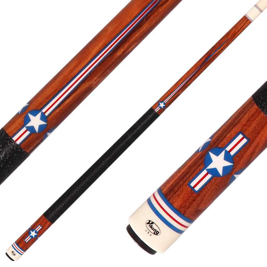 Viking Defender Series Rosewood with Roundel Emblem Inlays Pool Cue - DF1500