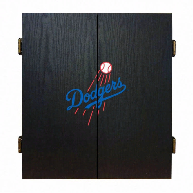 Los Angeles Dodgers Dartboard Cabinet Set Fan's Choice