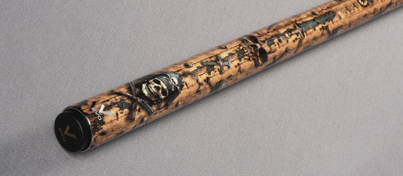 EVO Pirate Golden Plunder No Wrap Pool Cue Maxbing Edition