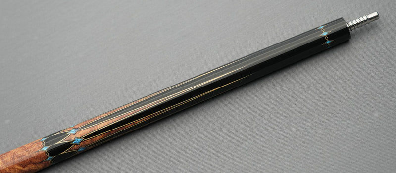 EVO Crystal Ember Vein No Wrap Pool Cue Maxbing Edition