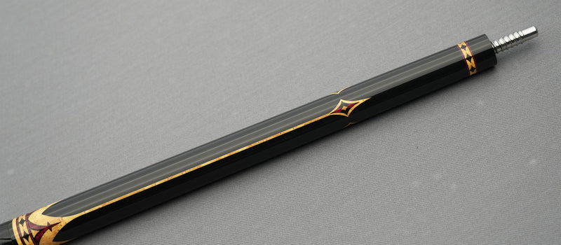 EVO Crown Royal Black Pool Cue with Black Crocodile Wrap Maxbing Edition