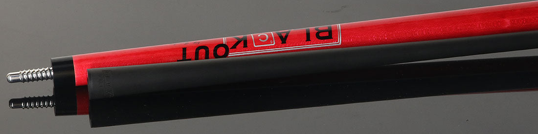 Jacoby BlaCkOut JACBKOUTRD No Wrap Break/Jump Cue - Red