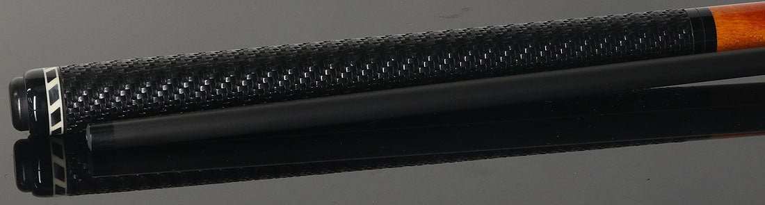 Jacoby BlaCkOut JACBKOUTSGOR with Sport Wrap Carbon Fiber Break/Jump Cue - Orange