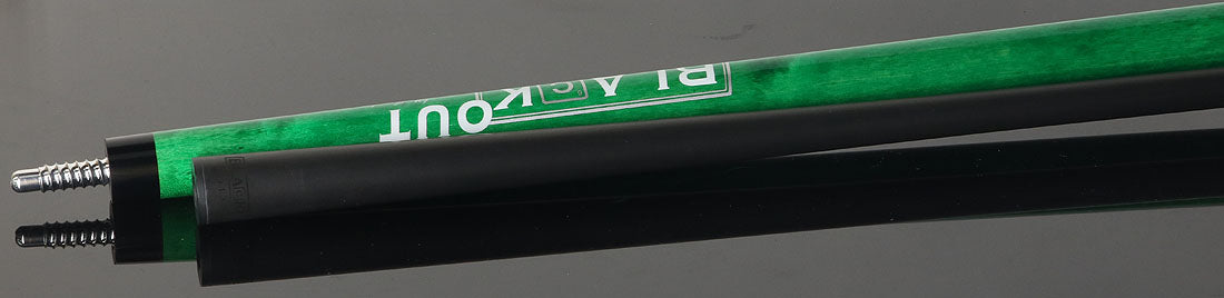 Jacoby BlaCkOut JACBKOUTSGGR Sport Wrap Carbon Fiber Break/Jump Cue - Green