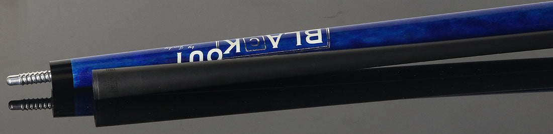 Jacoby BlaCkOut JACBKOUTSGBLSport Wrap Carbon Fiber Break/Jump Cue - Blue
