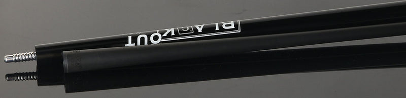 Jacoby BlaCkOut JACBKOUTSGBK Sport Wrap Carbon Fiber Break/Jump Cue -  Black