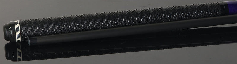 Jacoby BlaCkOut JACBKOUTSGPUR Sport Wrap Carbon Fiber Break/Jump Cue - Purple