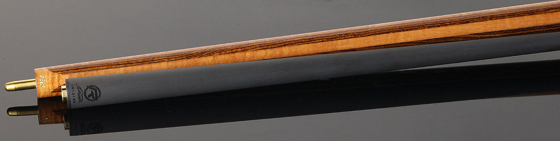 Predator P3 Aura Golden Curly Maple and Bocote Pool Cue with Luxe Leather Wrap - Uniloc