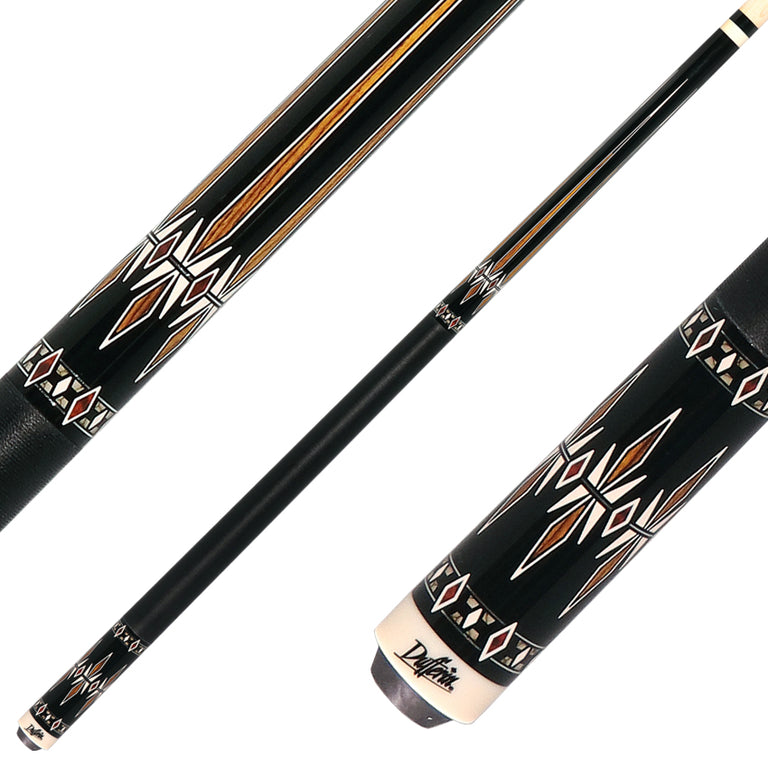 Dufferin D-SE53 Pool Cue - Antique Maple Cheetah Stain