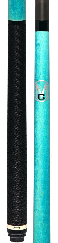 Jacoby Custom JACMCSGTUR Monster Crush Break Cue with Sport Grip - Turquoise