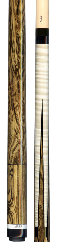 Joss Maple with Bocote Points and Wrap Handle Pool Cue - JC20-150B