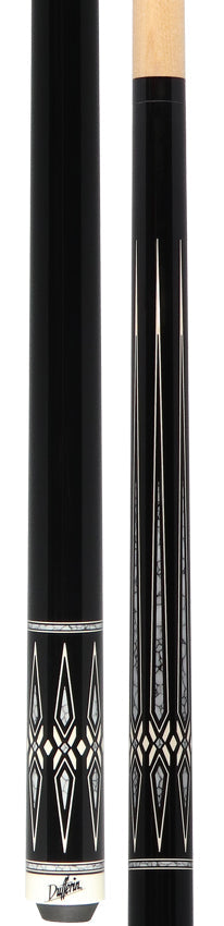 Dufferin D492 No Wrap Pool Cue - Midnight Black with White Recon Graphic