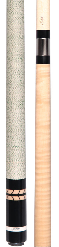 Joss Tiger Maple and Black with Maple Inlays Pool Cue - JC20-196