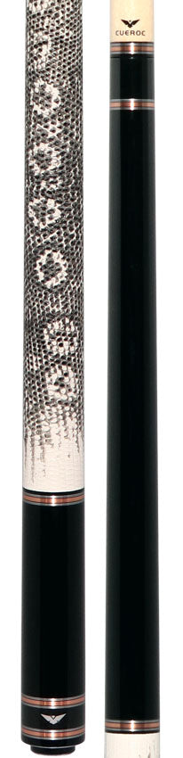 Cueroc CR-N01 Galaxy 1 Pool Cue - Dymond Ebony Wood with Ring-tailed Lizard Wrap