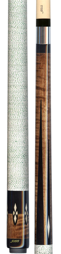 Joss Walnut-Stained Maple with Black Points Pool Cue - JC20-124