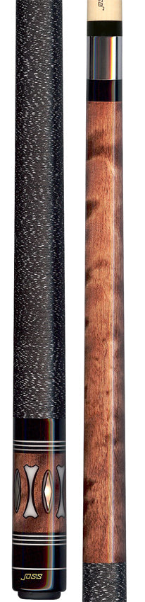 Joss Nutmeg-Stained Maple with Bone-White and Pearl Inlays Pool Cue - JC20-16