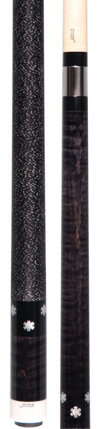 Joss Gray Stained Maple with Notched Pearl Dot Inlays Pool Cue - JC20-51