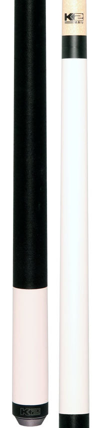 K2 KL107 Matte White Pool Cue with 12.50mm K2 LD Shaft