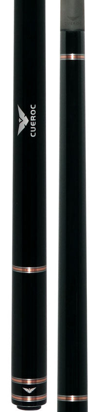 Cueroc CR-N01G Galaxy 1 No Wrap Pool Cue - Dymond Ebony Wood with Carbon Fiber Shaft