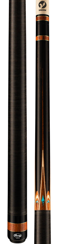 Viking OV0600 Ovation Series Play Cue - West African Ebony with Pau Ferro and Turquoise Inlays