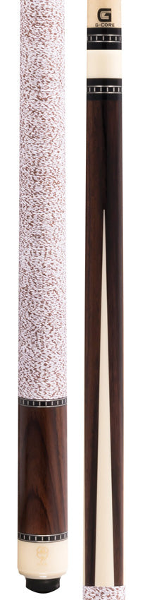 McDermott G329 G Series Pool Cue - Rosewood with Bone Urethane Points and Irish Linen Wrap