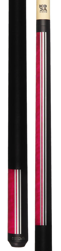 KODA KD29PK Pool Cue - Split Design Black and Pink Graphic