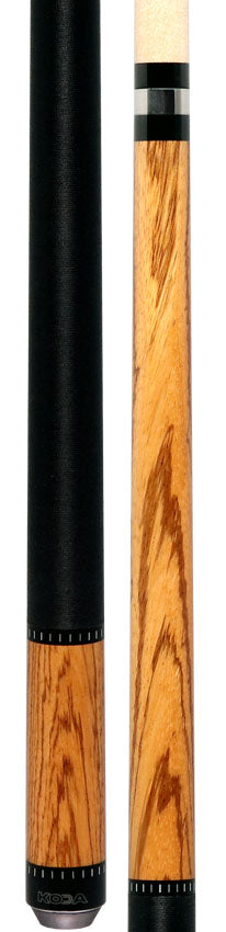 KODA KD38ZW Zebrawood Pool Cue with Linen Wrap