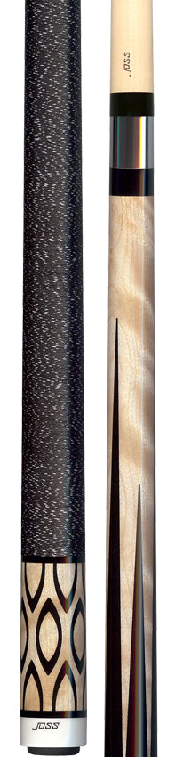 Joss Curly Maple with Black Points and Inlays Pool Cue - JC20-62