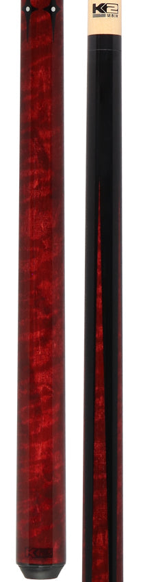 K2 KLSPRD Radial Pool Cue - Red Sneaky Pete with 11.75mm LD Shaft