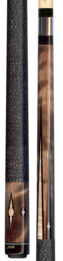 Joss Walnut-Stained Maple with Maple Points and Pearl Inlays Pool Cue - JC20-04