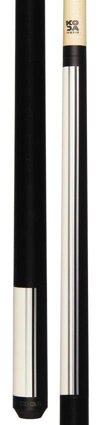 KODA KD29WH Pool Cue - Split Design Black and White Graphic