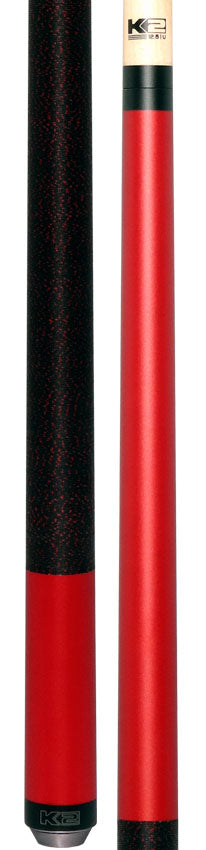 K2 KL110 Matte Metallic Red Pool Cue with 12.50mm K2 LD Shaft