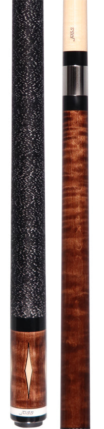 Joss Walnut-Stained Maple with Maple Diamond Inlays Pool Cue - JC20-123