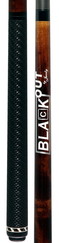 Jacoby BlaCkOut JACBKOUTSGBR Sport Wrap Carbon Fiber Break/Jump Cue - Brown