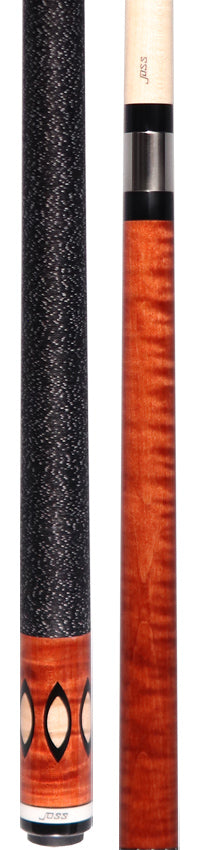 Joss Nutmeg-Stained Maple with Black and Maple Inlays Pool Cue - JC25944