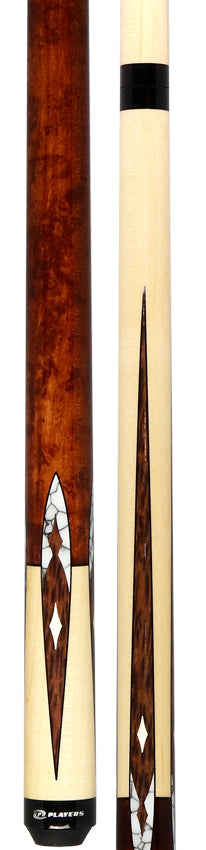 Players G4147 Graphic Pool Cue - Maple With White Recon Wrapless Cue
